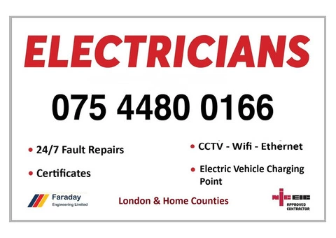 Electrician in London 24/7, Emergency Electrician 24 hours