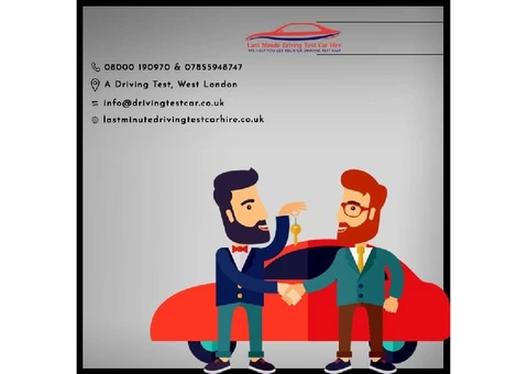 Emergency Driving Test Instructor And Car Hire For Practical Tests