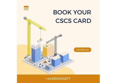Book your CSCS Card Now! Professional Services at Your Fingertips