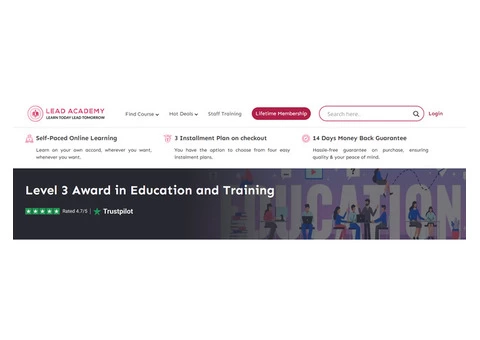 Level up Your Teaching Career: Limited Time Offer on Level 3 Award - 3/3