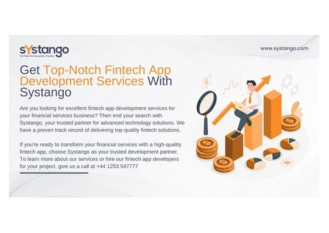 Get Top-Notch Fintech App Development Services With Systango
