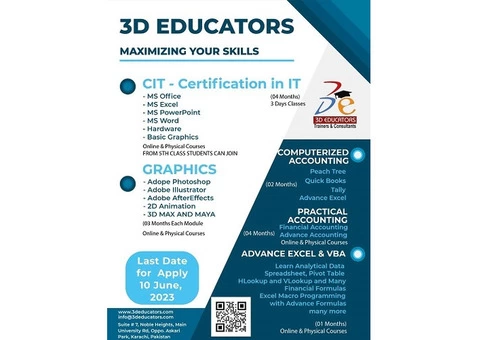 CIT course by 3D Educators