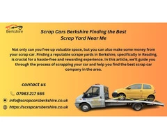 Scrap Cars Berkshire Finding the Best Scrap Yard Near Me