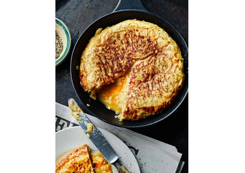 ingredients for a spanish omelette