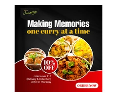 Spice Junction Express | Get a 10% Discount on Order Over £15 every Thursday