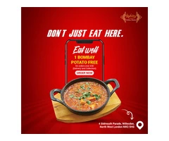 Ruhits Indian Cuisine | Receive a free Bombay Potato