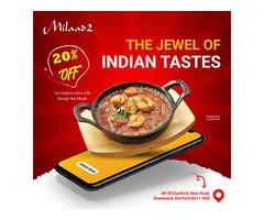 Milaad 2 |   20% Discount On Orders Over £30 Except Set Meals