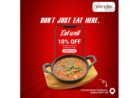 Priti Indian |  10% Off Orders Over £10 (Only for Collection)