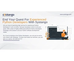 End Your Quest For Experienced Python Developers With Systango