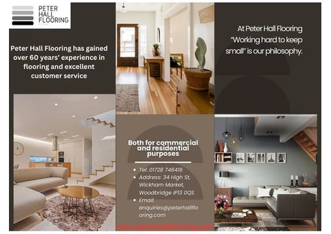 Enhance Your Suffolk Space with Peter Hall Flooring's Exquisite Wooden Flooring Solutions