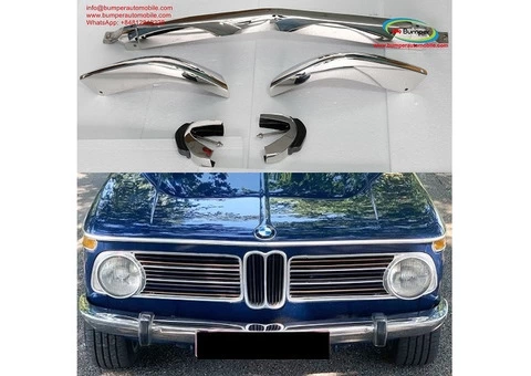 BMW 2002 bumper (1968-1970) by stainless steel (BMW 2002 Stoßfänger) - 1/4