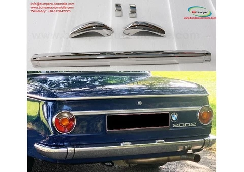 BMW 2002 bumper (1968-1970) by stainless steel (BMW 2002 Stoßfänger) - 3/4