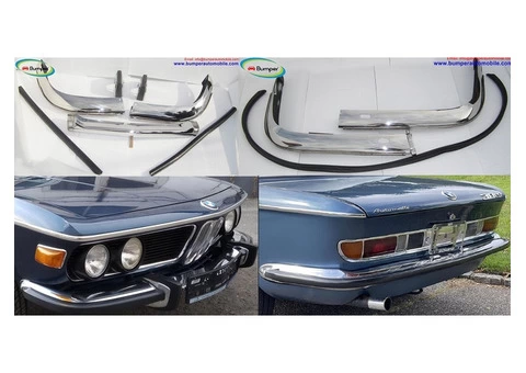 BMW 2800 CS / BMW E9 / BMW 3.0 CS bumper (1968-1975) by stainless steel - 1/3