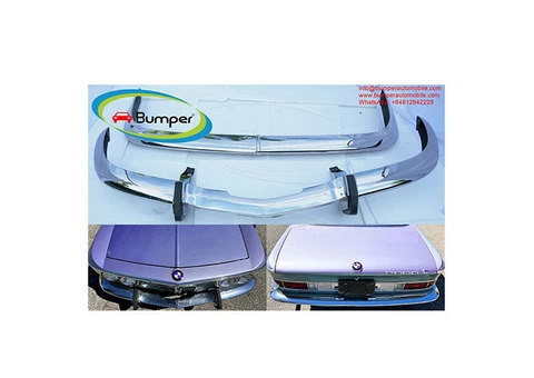BMW 2000 CS bumpers (1965-1969) by stainless steel - 1/3
