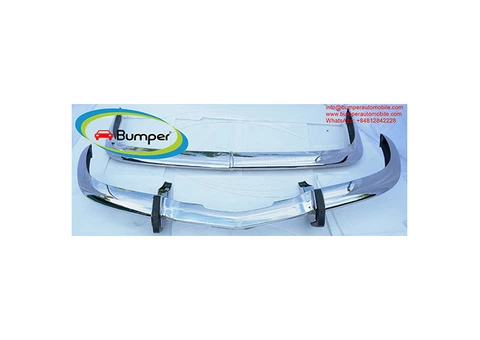 BMW 2000 CS bumpers (1965-1969) by stainless steel - 2/3