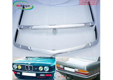 BMW E28 bumper (1981 - 1988) by stainless steel - 1/3
