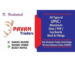 "Customizable aluminum windows for homes - Pavan Traders in Kurnool"