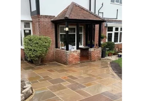 Well known Indian sandstone paving slabs with natural beauty