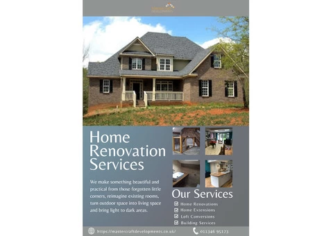 Mastercraft Developments | Home Renovations Leeds