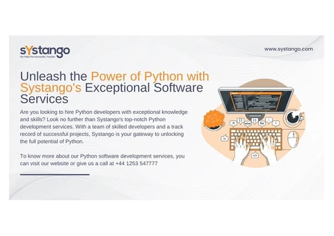Unleash the Power of Python with Systango's Exceptional Software Services