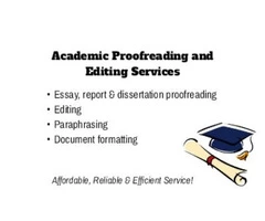 Academic Proofreading, Editing & Essay Writing Services