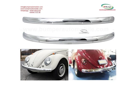 Bumpers VW Beetle blade style (1955-1972) by stainless steel - 1/4