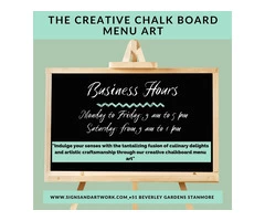 Beyond Words: Chalkboard Menus that Speak the Language of Flavor