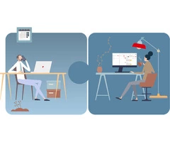 Remote work application for the team