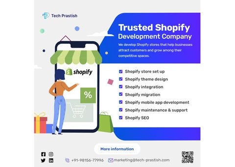 Shopify develpment company |Tech Prastish