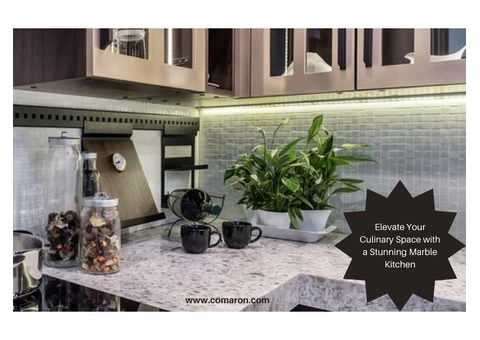Elevate Your Culinary Space with a Stunning Marble Kitchen