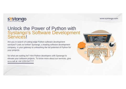 Unlock the Power of Python with Systango's Software Development Services!