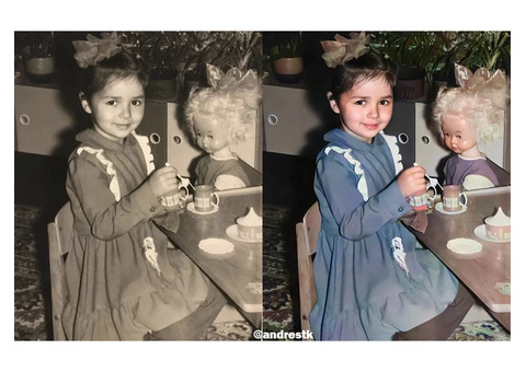 Restoring old photos an old photo photoshop processing - 4/6