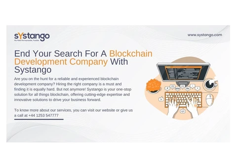 End Your Search For A Blockchain Development Company With Systango