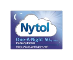 Buy Nytol One-A-Night 50mg Tablets - 20 Tablets – Pharmazon Direct