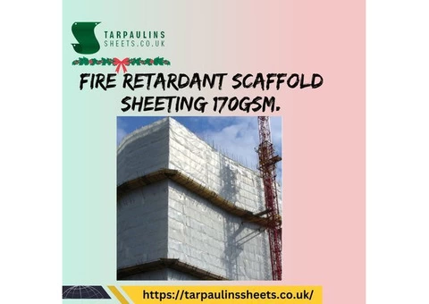 WHITE FIRE RETARDANT SCAFFOLD SHEETING