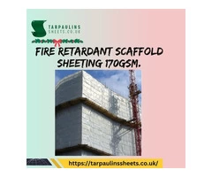 WHITE FIRE RETARDANT SCAFFOLD SHEETING