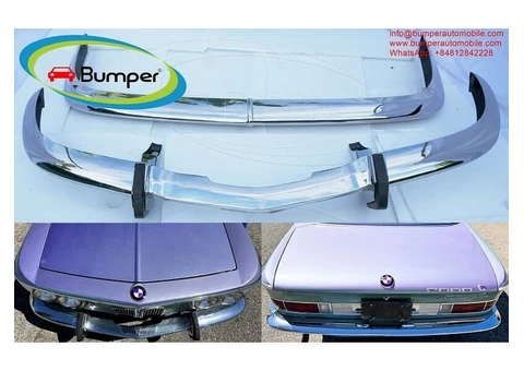 BMW 2000 CS bumpers (1965-1969) by stainless steel - 1/4