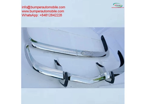 BMW 2000 CS bumpers (1965-1969) by stainless steel - 3/4