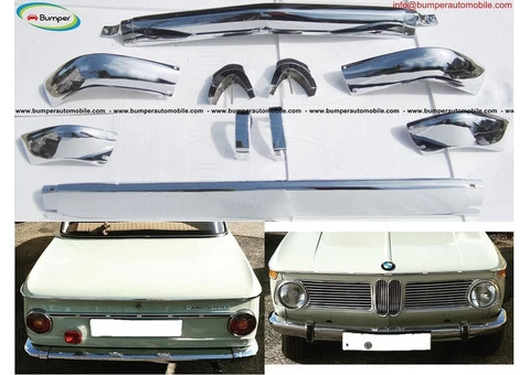 BMW 2002 bumper (1968-1970) by stainless steel (BMW 2002 Stoßfänger) - 1/5