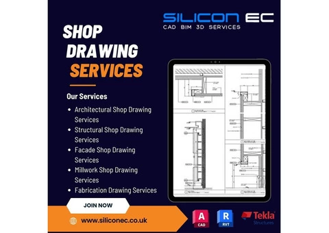 Contact Us for Shop Drawing Services in Manchester, UK at a very low cost