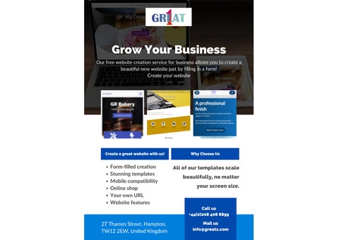 Website Creation Online United Kingdom