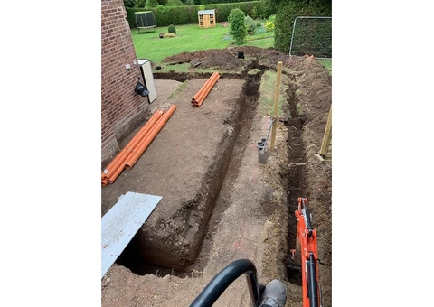 mini and micro digger hire with driver - 4/12