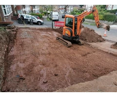 mini and micro digger hire with driver