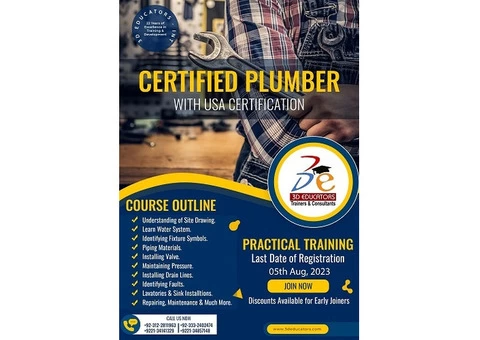 Certified Plumber Training - USA IMRTC Certification
