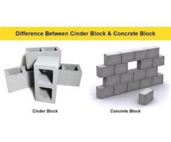 Difference Between Concrete Blocks & Cinder Blocks