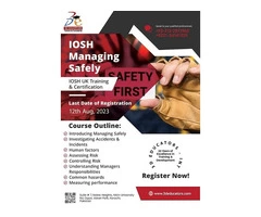 UK Certified IOSH Training and Certification.
