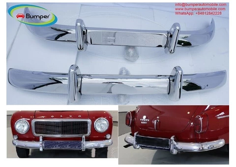 Volvo PV 544 Euro bumper (1958-1965) stainless steel - 1/4