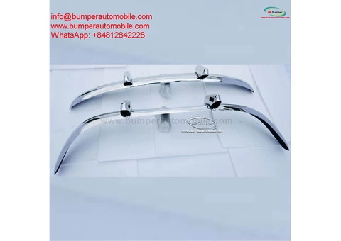 Volvo PV 544 Euro bumper (1958-1965) stainless steel - 3/4