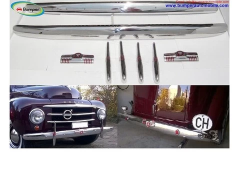 Volvo 830 - 834 bumper (1950–1958) by stainless steel - 1/4