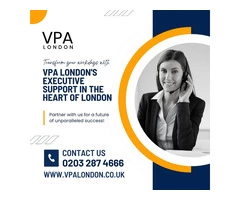 Transform your workdays with VPA London's Executive Support in the heart of London